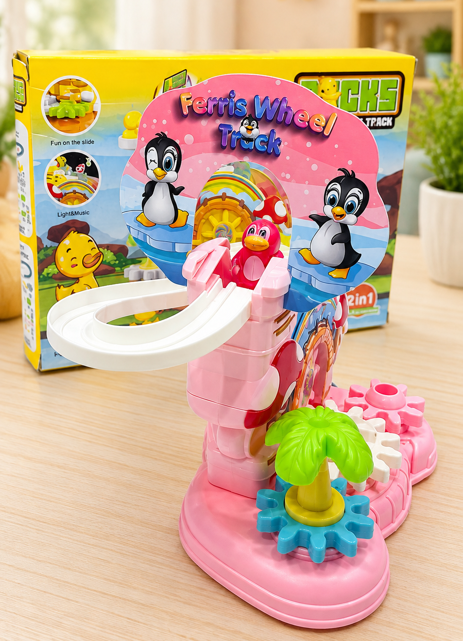 Ferris Wheel Track Rotating Slide Toy – Fun Interactive Kids Toy — buy kids toys online in Pakistan | Toy Shoy