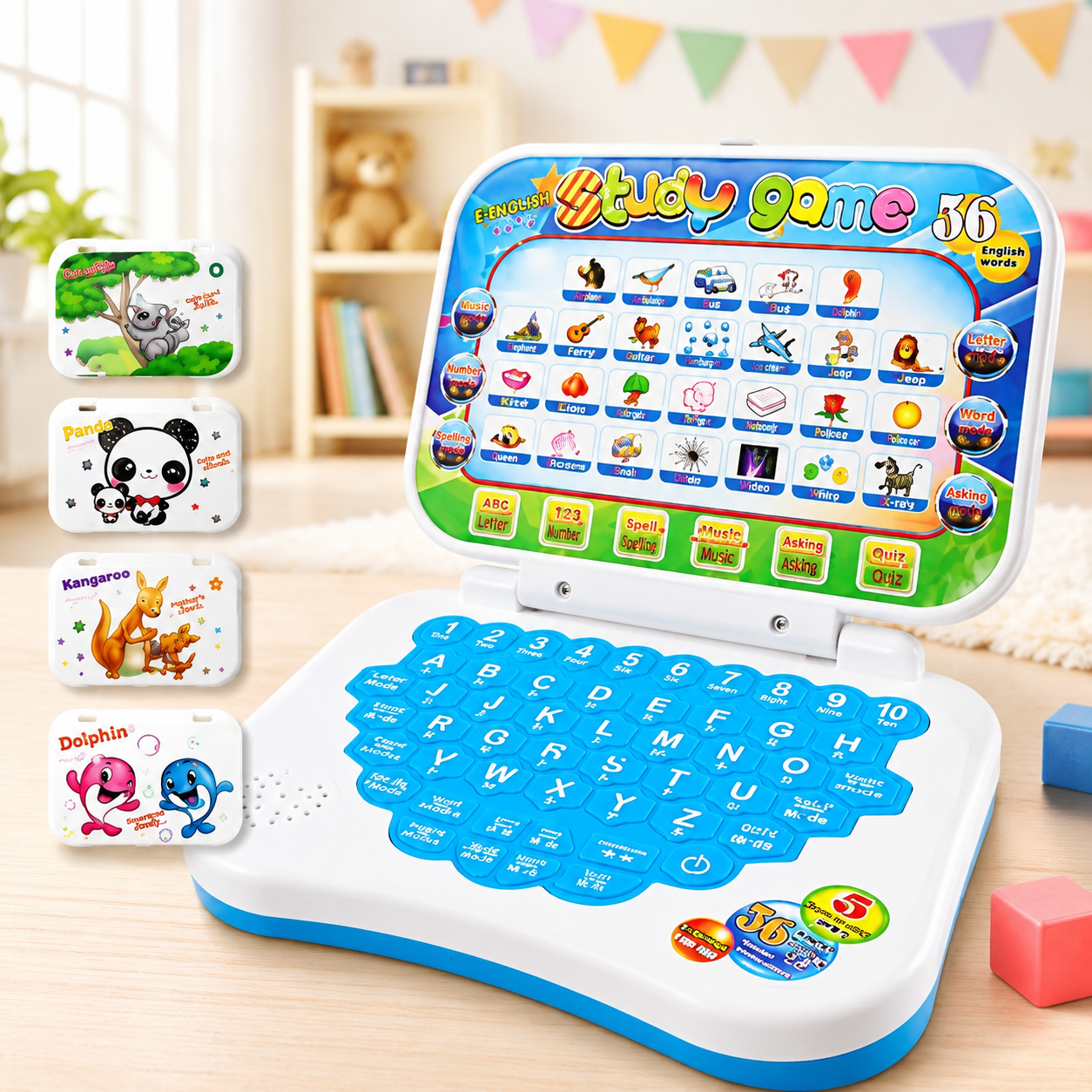 Multifunctional Alphabet Learning Laptop Toy for Kids — buy kids toys online in Pakistan | Toy Shoy